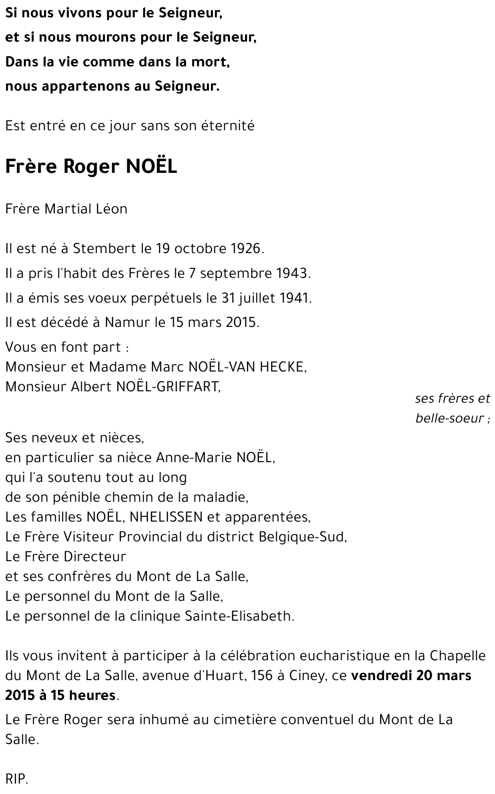 Roger NOËL