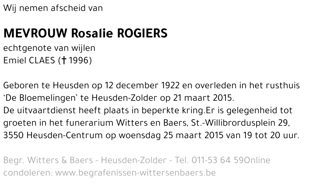 Rosalie Rogiers