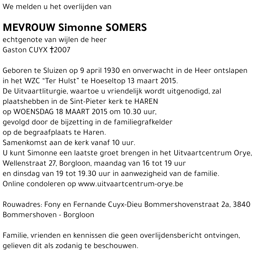 Simonne Somers