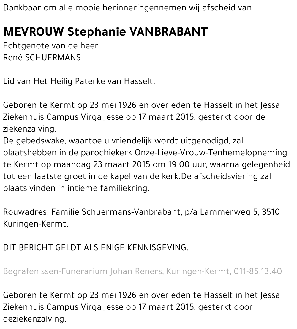 Stephanie VANBRABANT