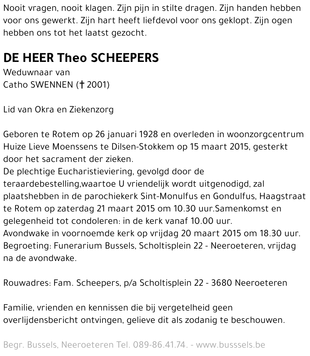Theo SCHEEPERS