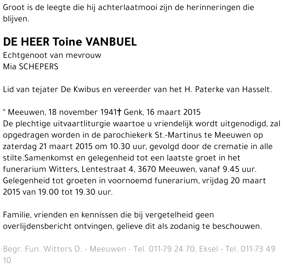 Toine Vanbuel