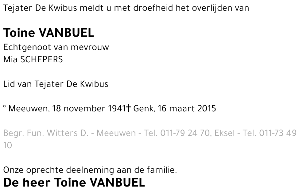 Toine Vanbuel