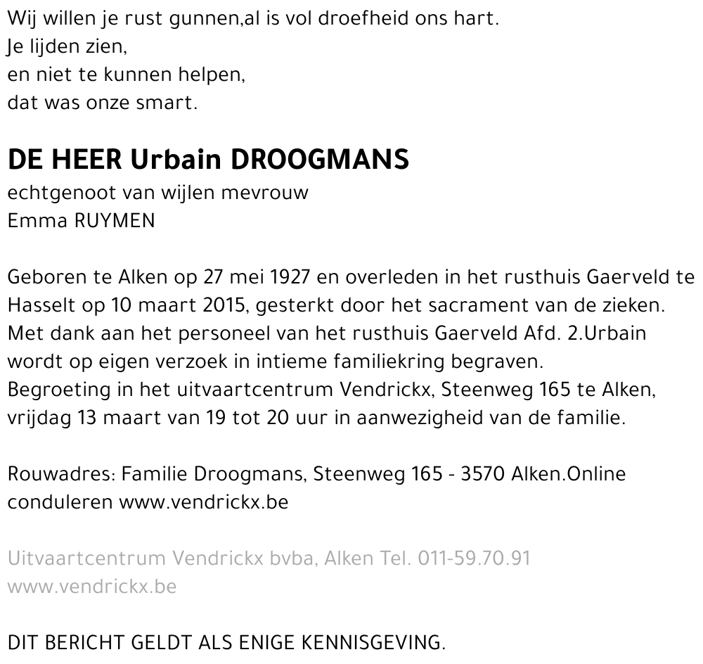 Urbain Droogmans