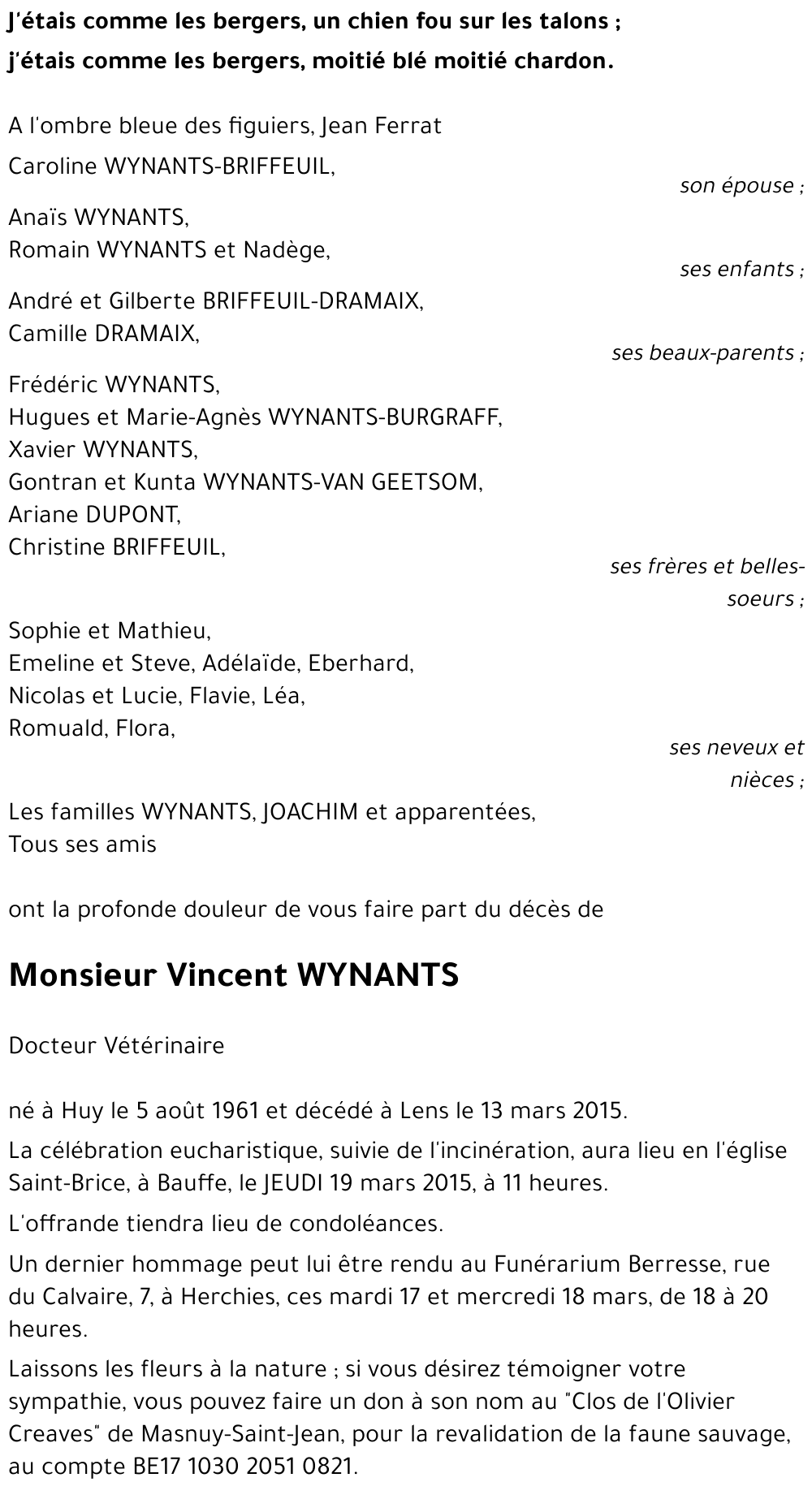 Vincent WYNANTS