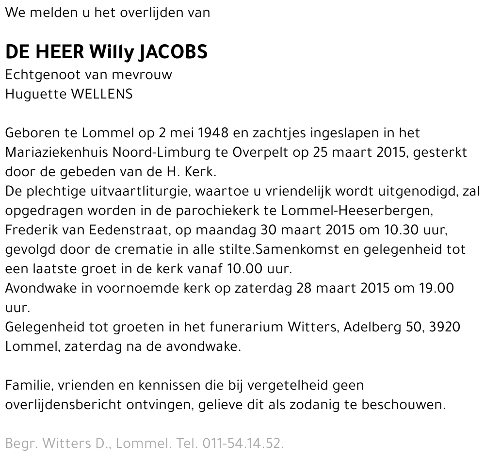Willy Jacobs