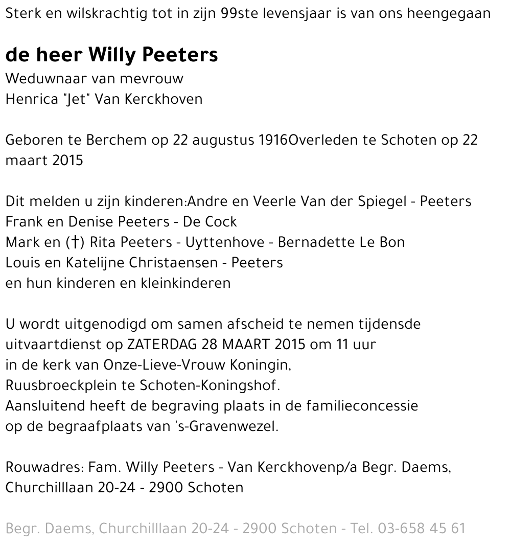 Willy Peeters