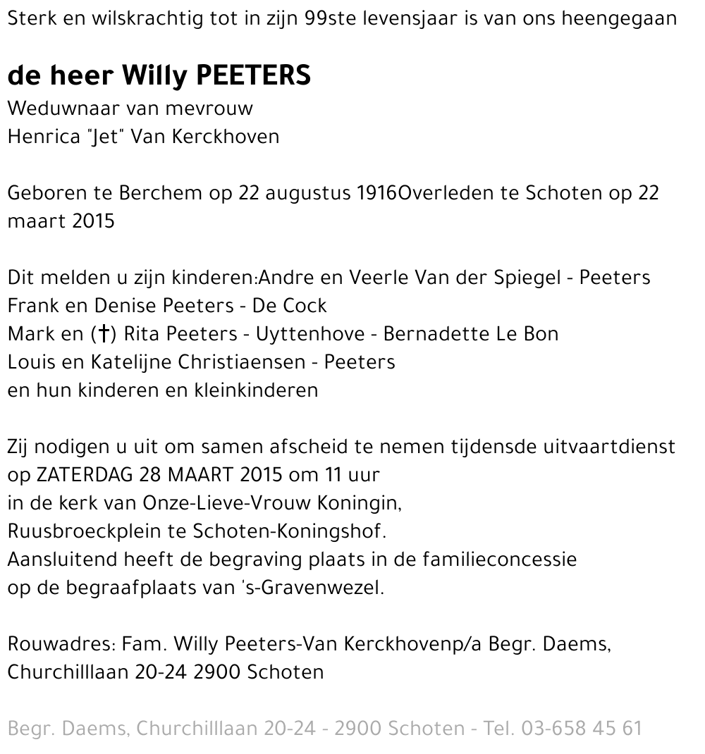 Willy Peeters