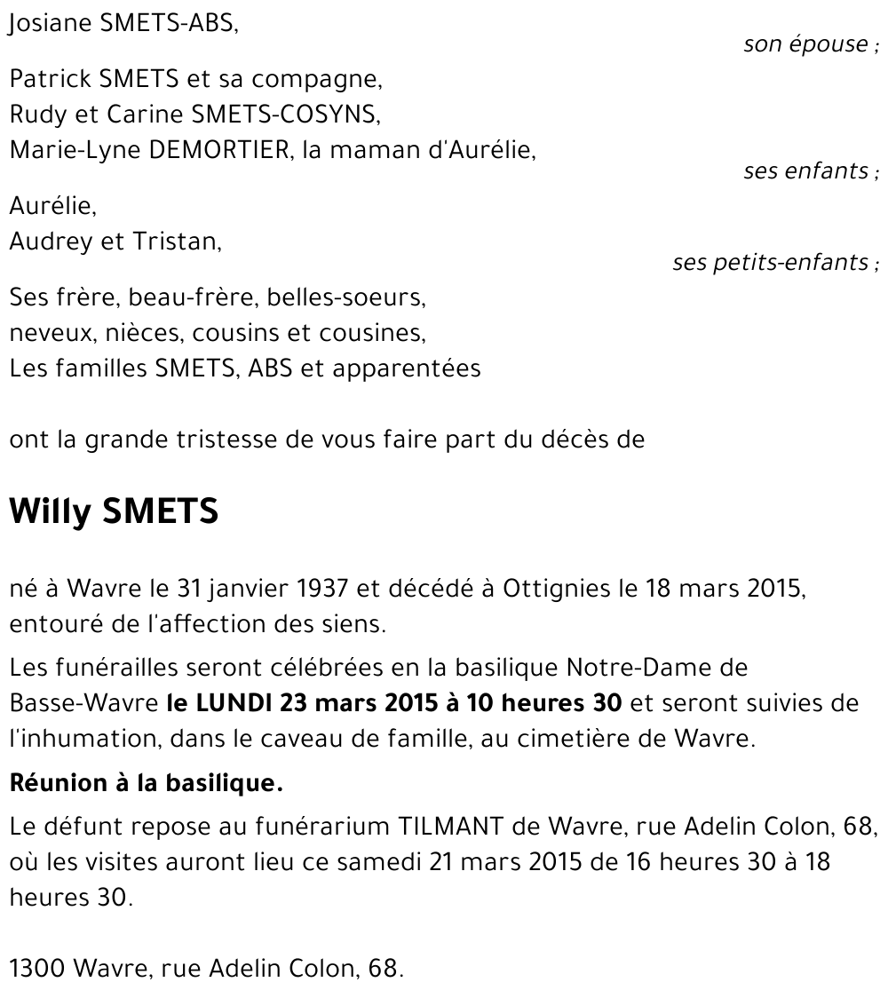 Willy SMETS