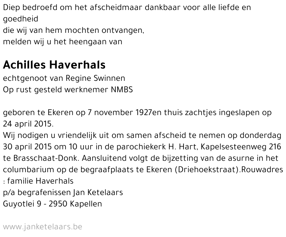 Achilles Haverhals