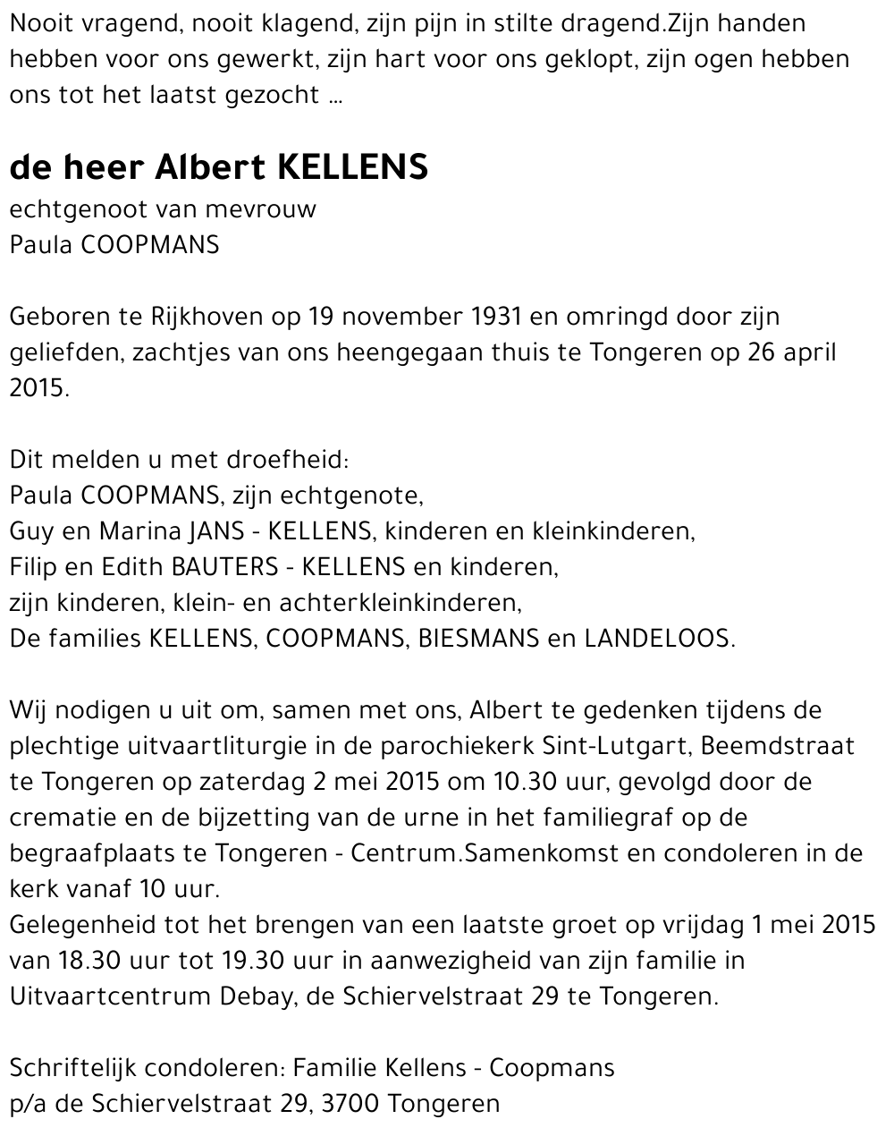 Albert KELLENS