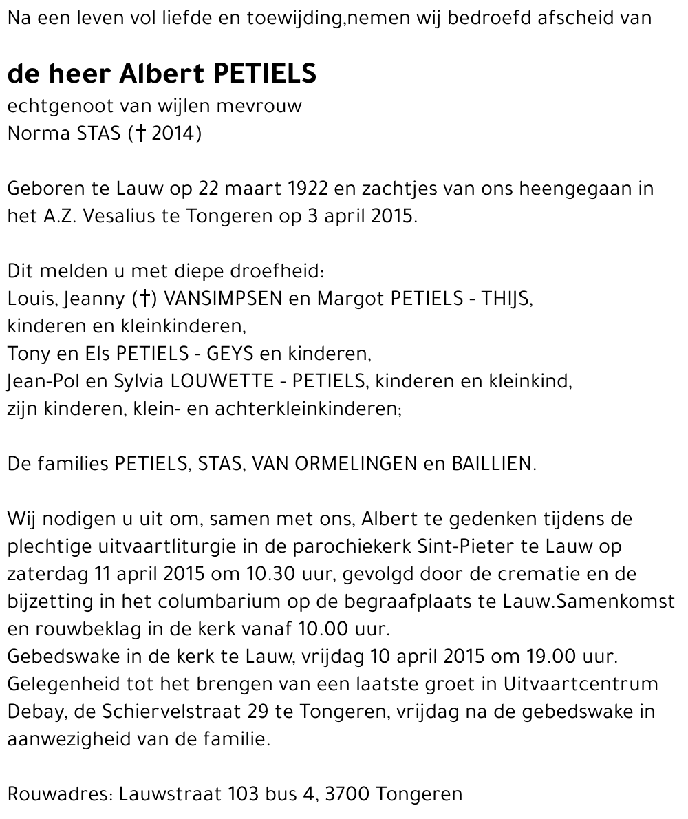 Albert PETIELS