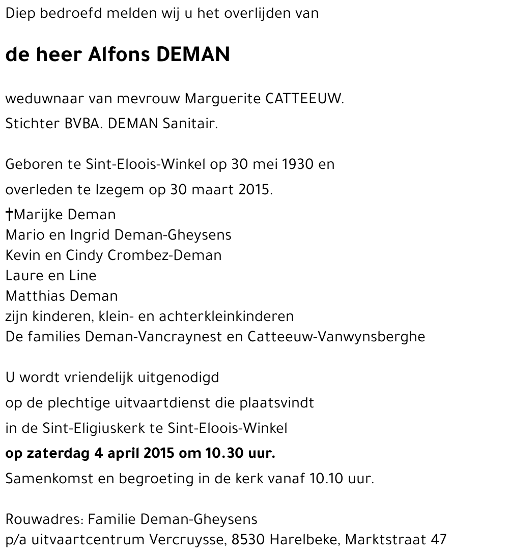 Alfons DEMAN