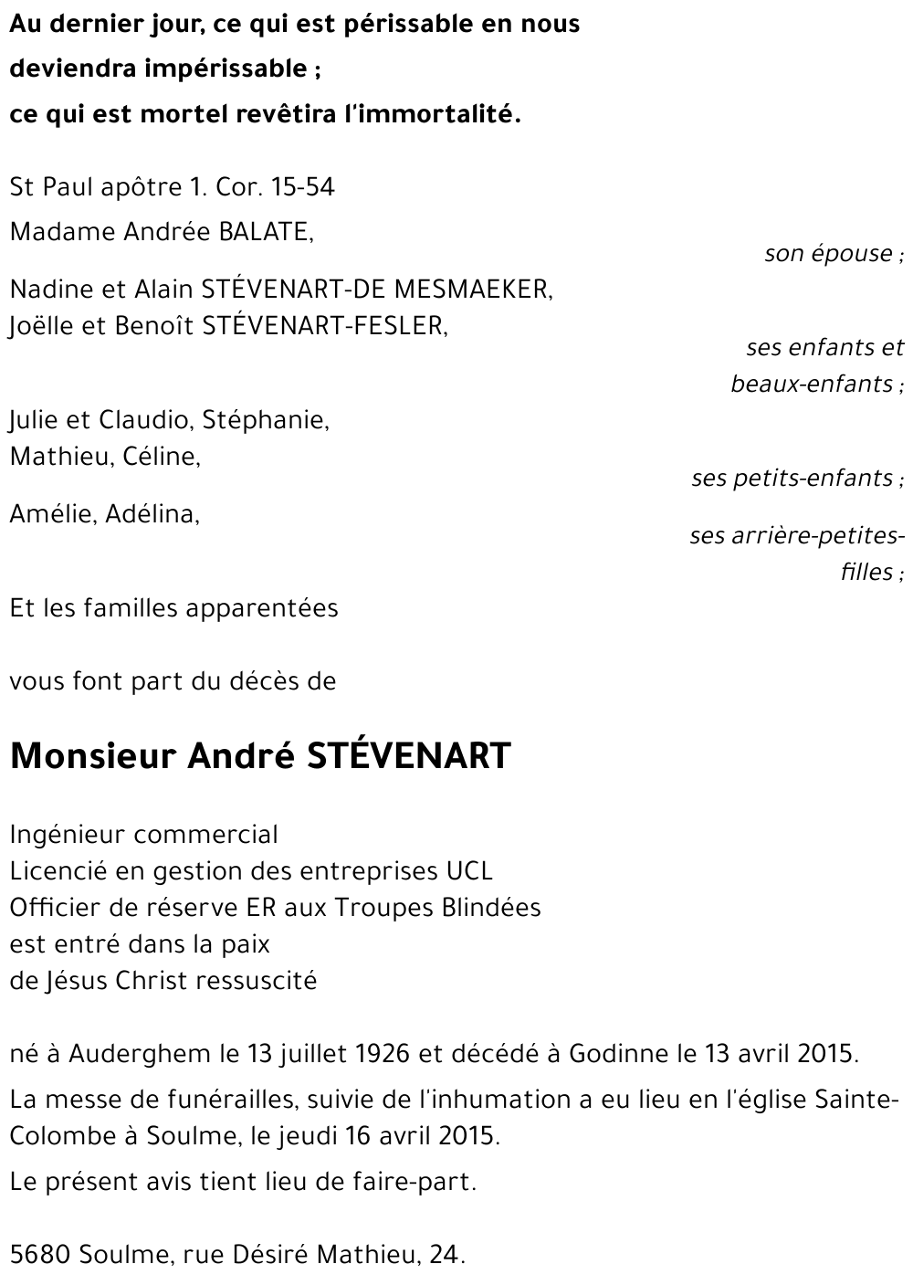 André STÉVENART