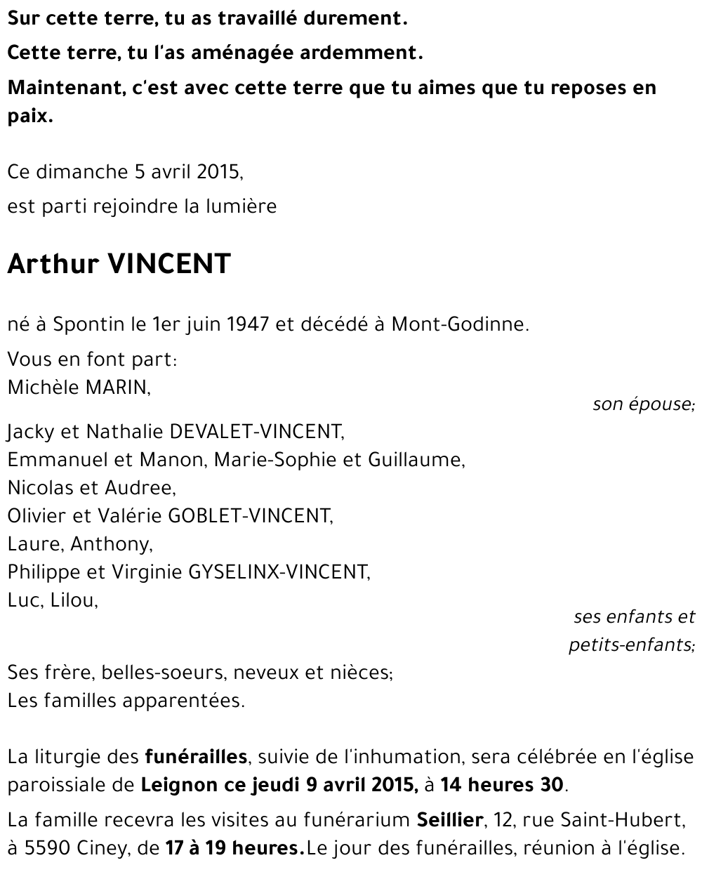 Arthur VINCENT