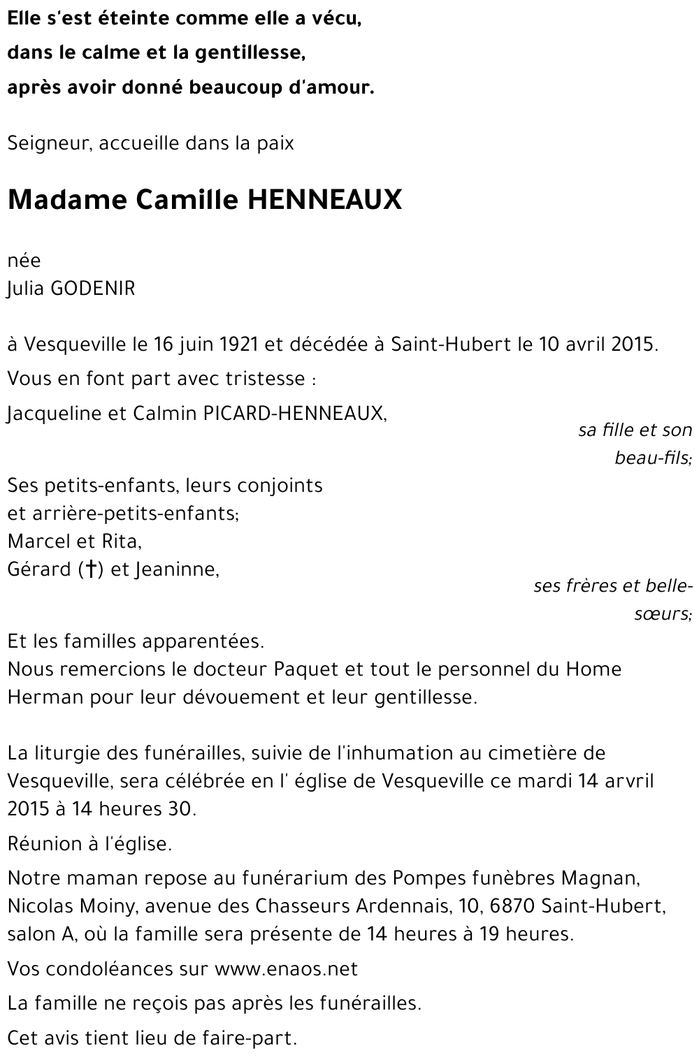 Camille HENNEAUX