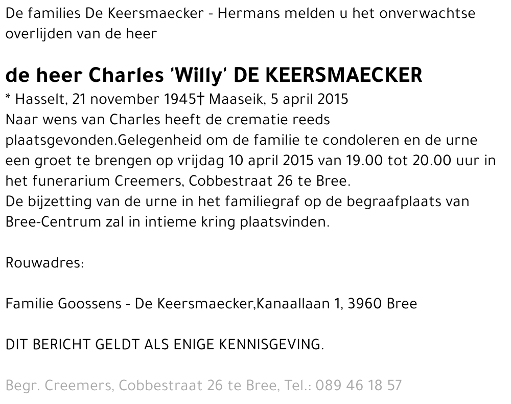 Charles De Keersmaecker