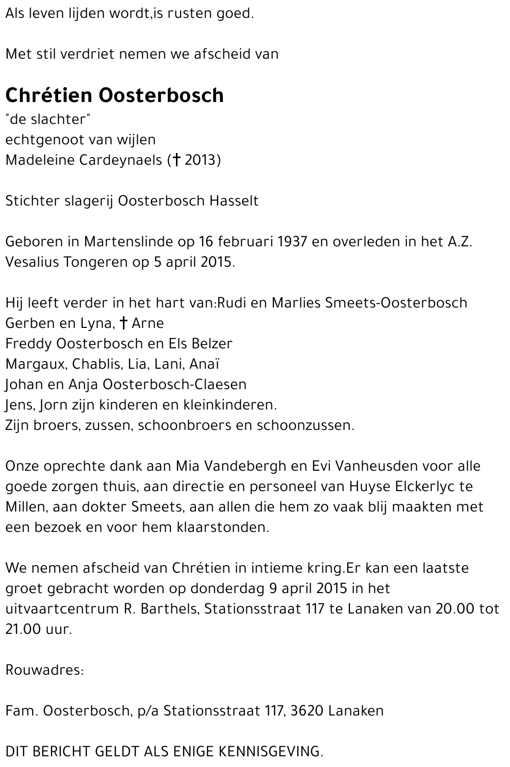 Chétien Oosterbosch