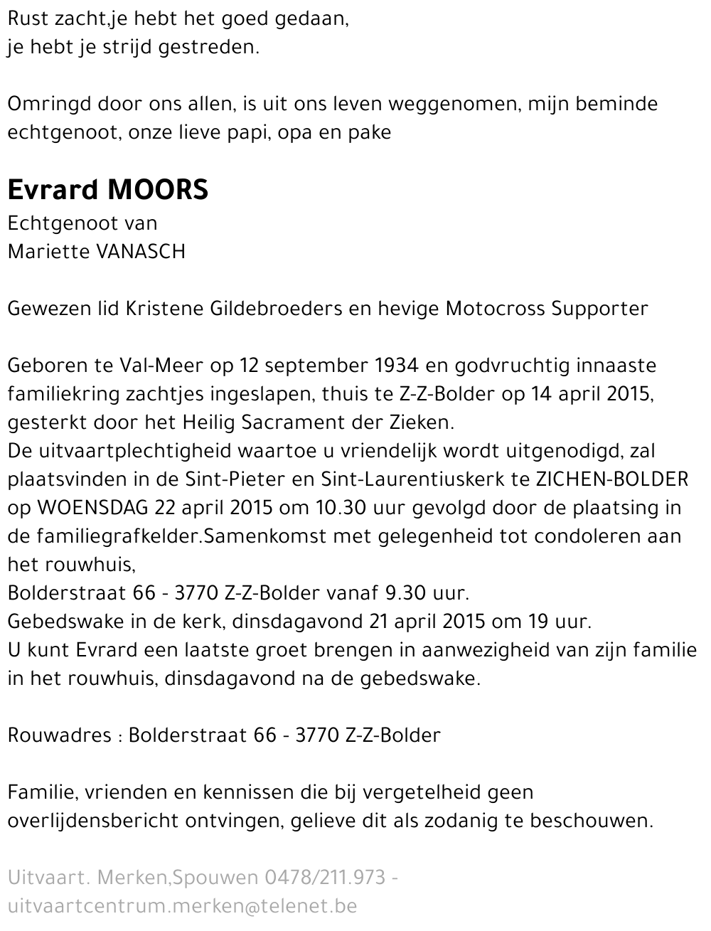Evrard MOORS