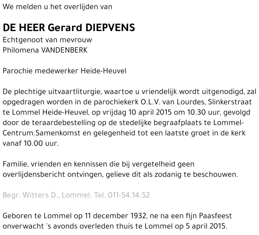 Gerard Diepvens