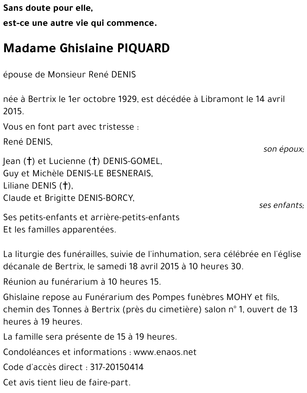 Ghislaine PIQUARD