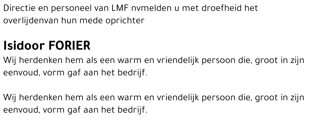 Isidoor (Doorke) Forier