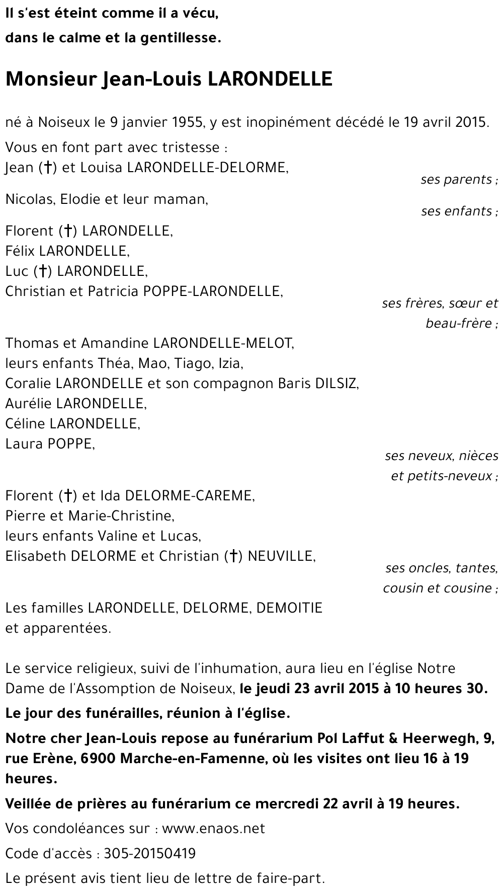 Jean-Louis LARONDELLE