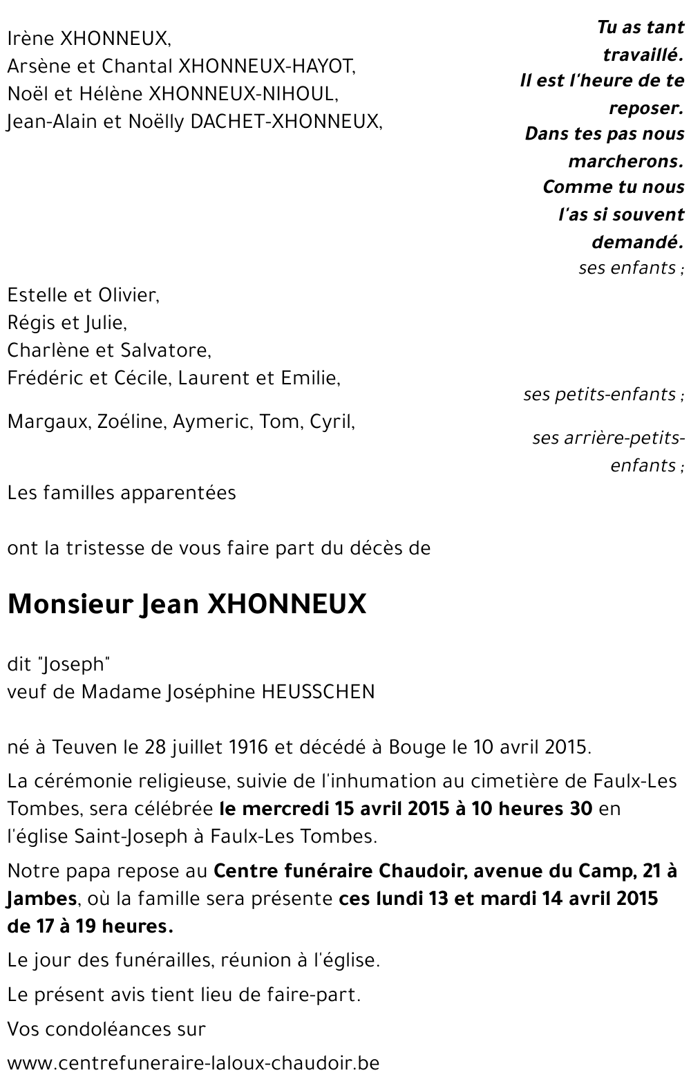 Jean XHONNEUX