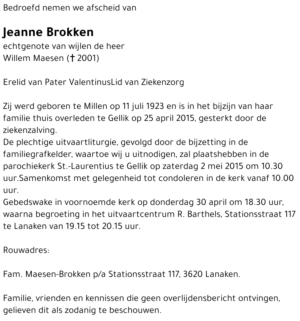 Jeanne Brokken