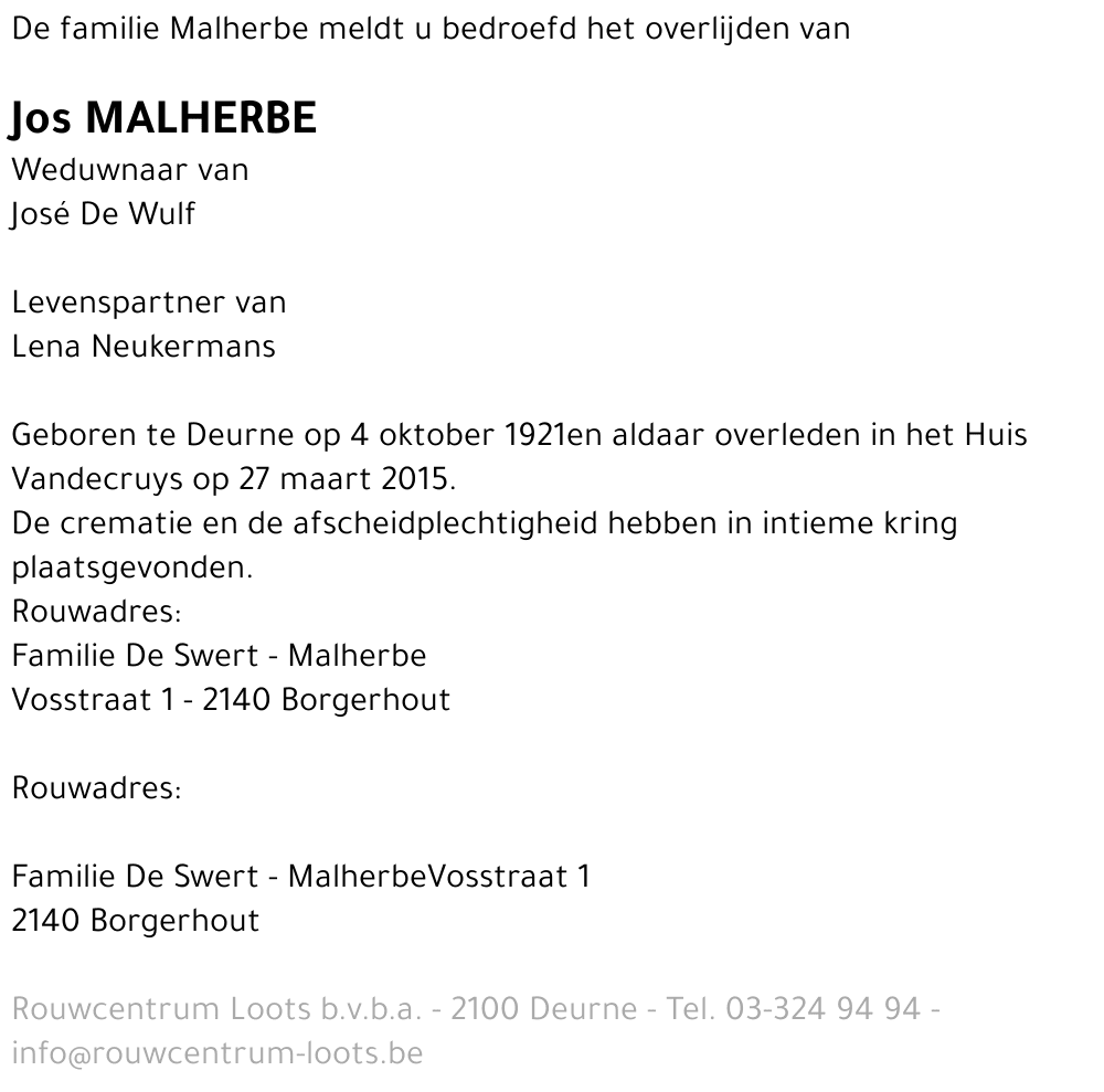 Jos Malherbe