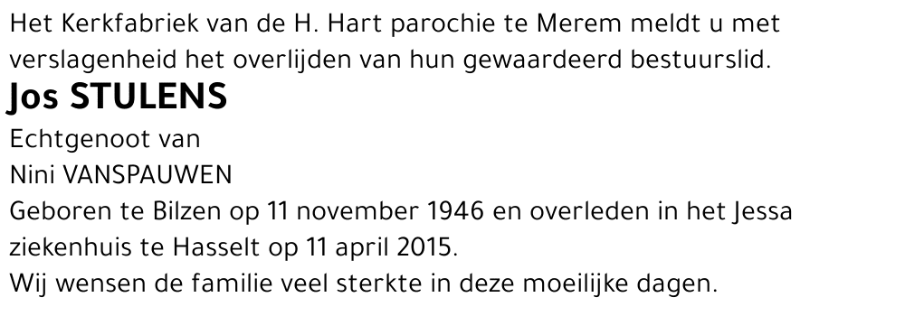 Jos STULENS