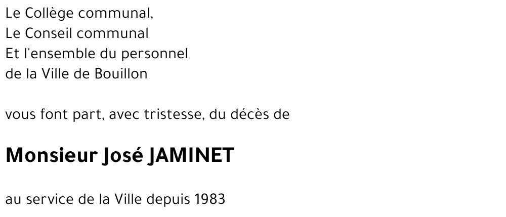 José JAMINET