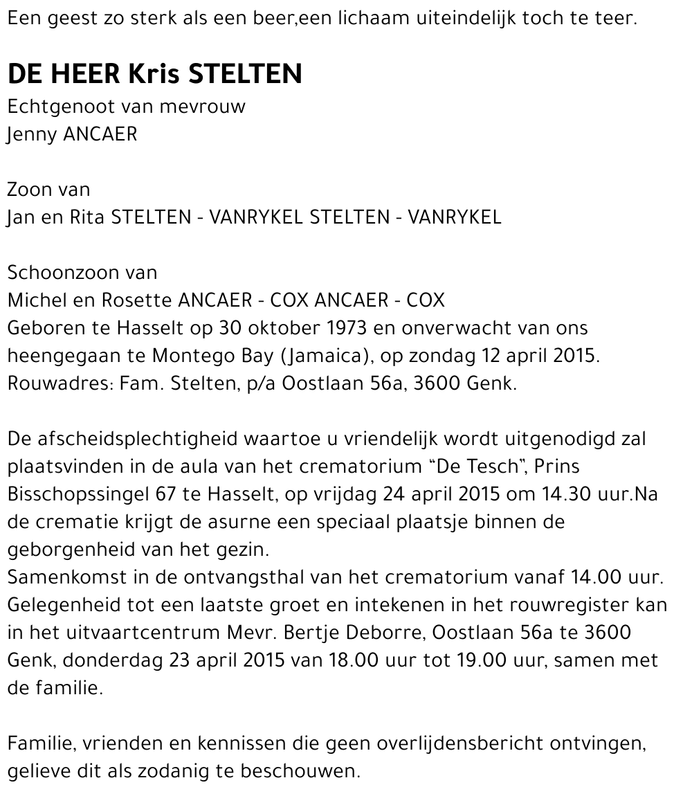 Kris STELTEN