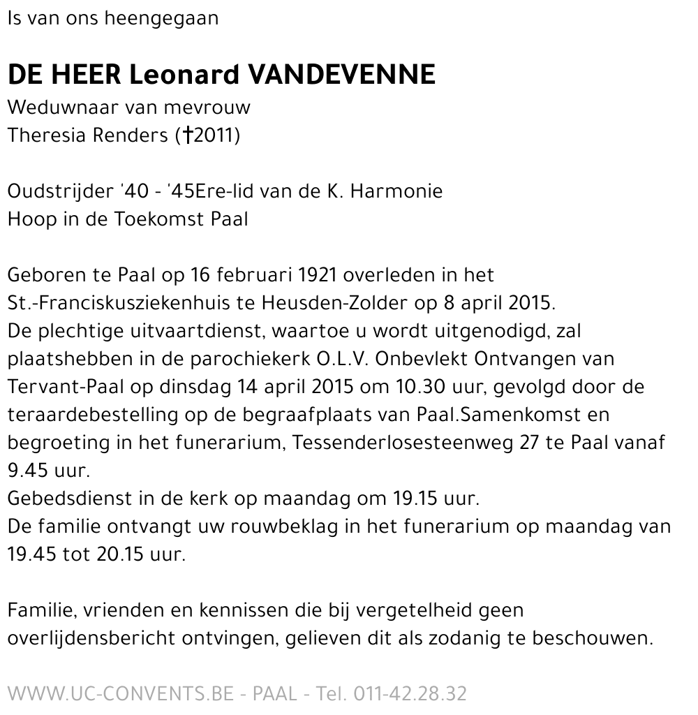 Leonard Vandevenne