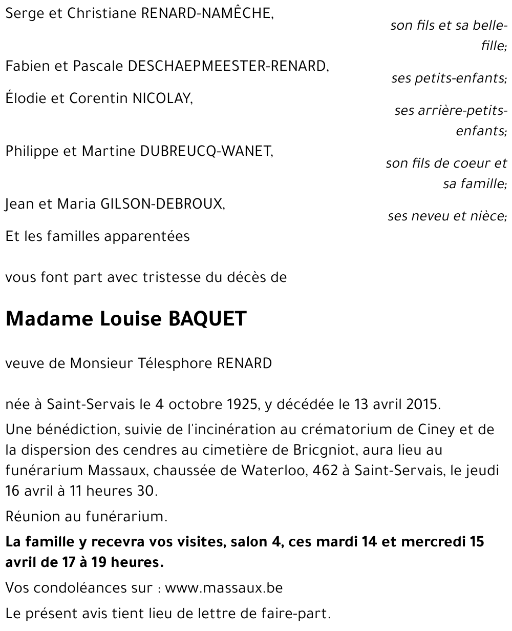 Louise BAQUET