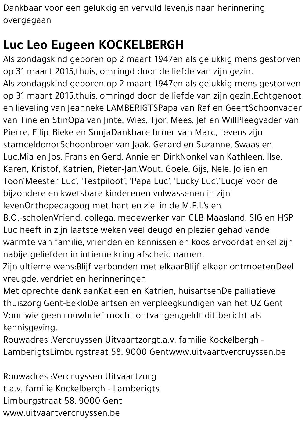 Luc Leo Eugeen Kockelbergh