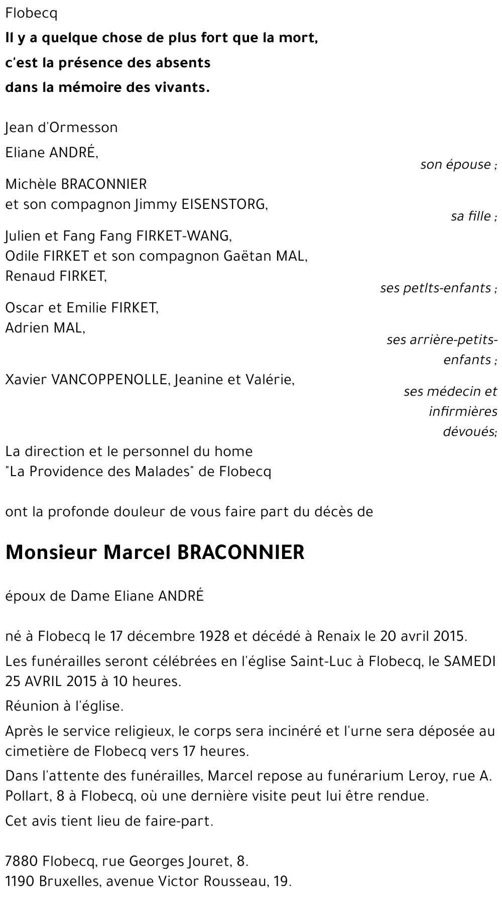 Marcel BRACONNIER