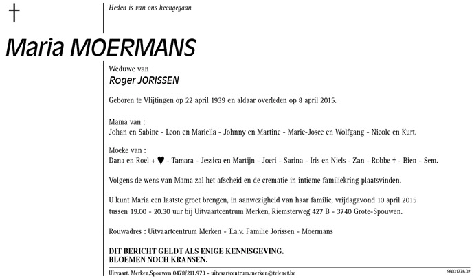 Maria MOERMANS