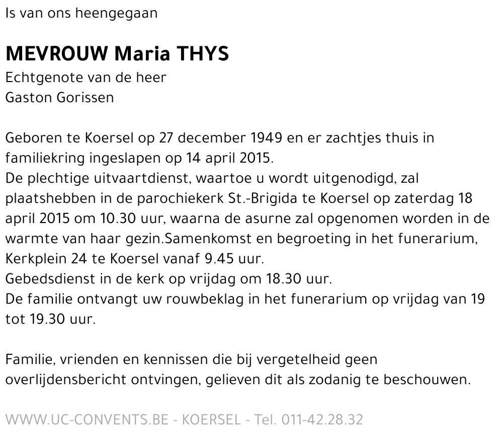 Maria Thys