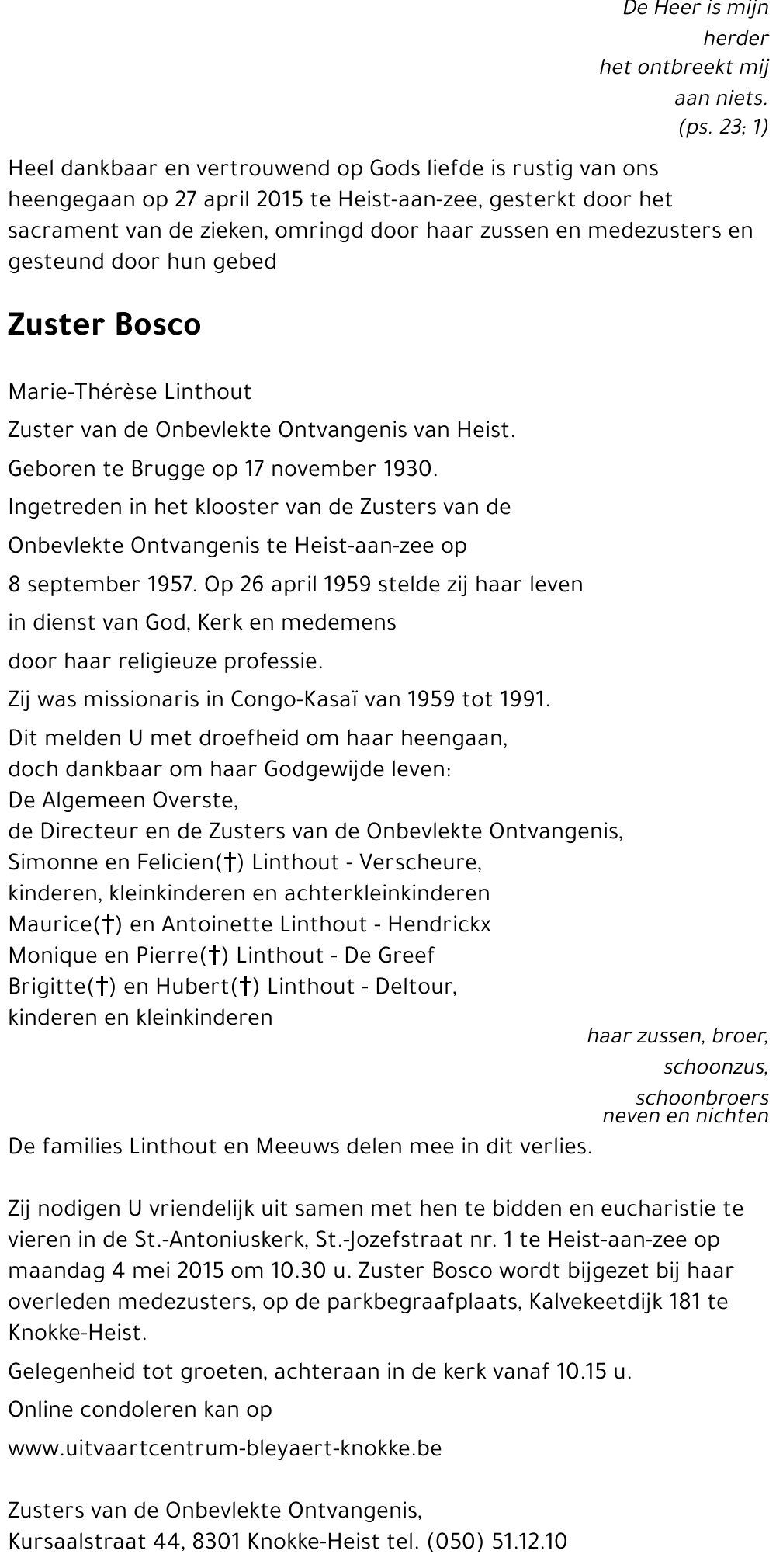 Marie-Thérèse Bosco