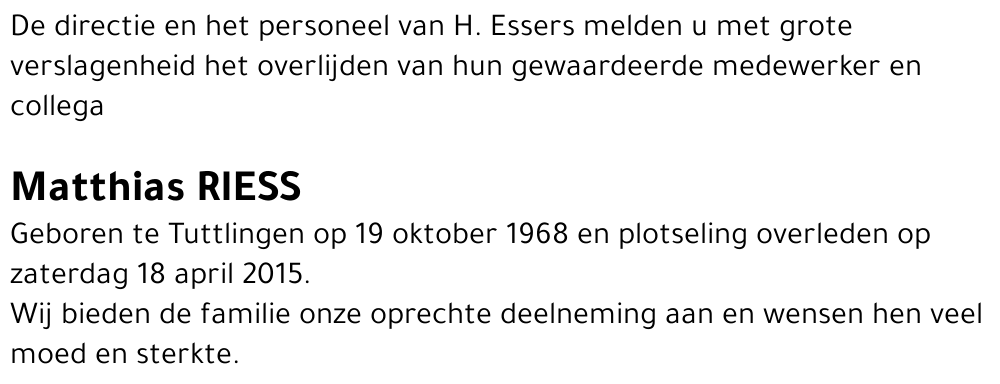 Matthias Riess