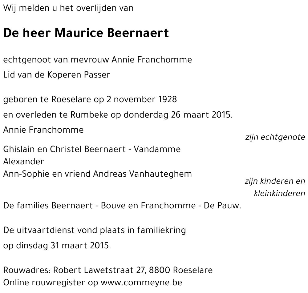 Maurice Beernaert