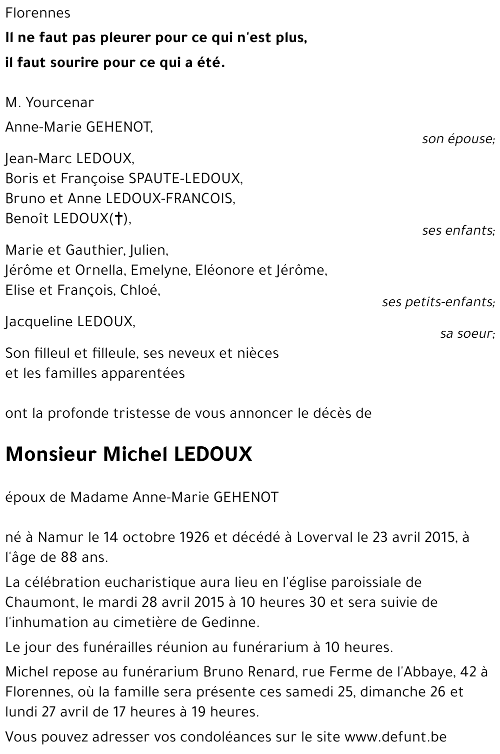 MICHEL LEDOUX