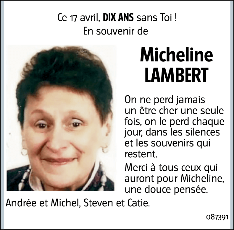 Micheline LAMBERT