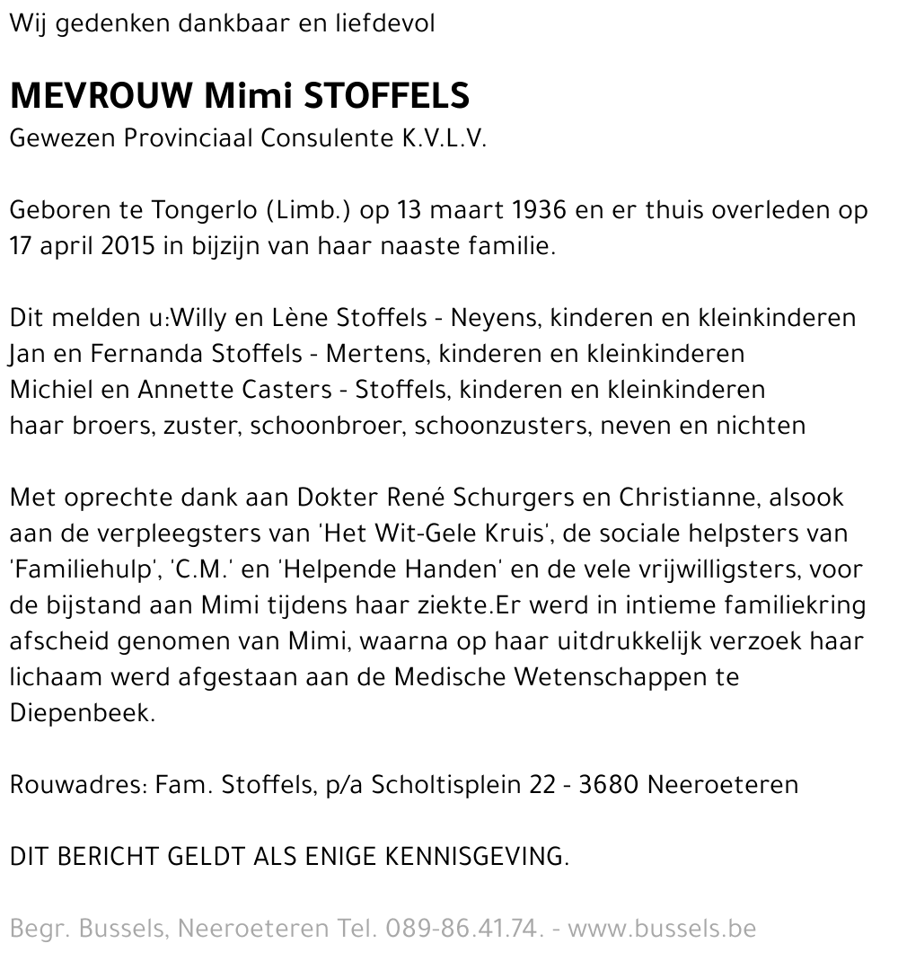 Mim STOFFELS