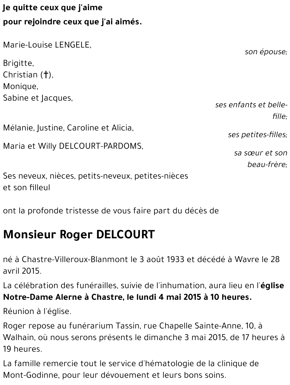Roger DELCOURT