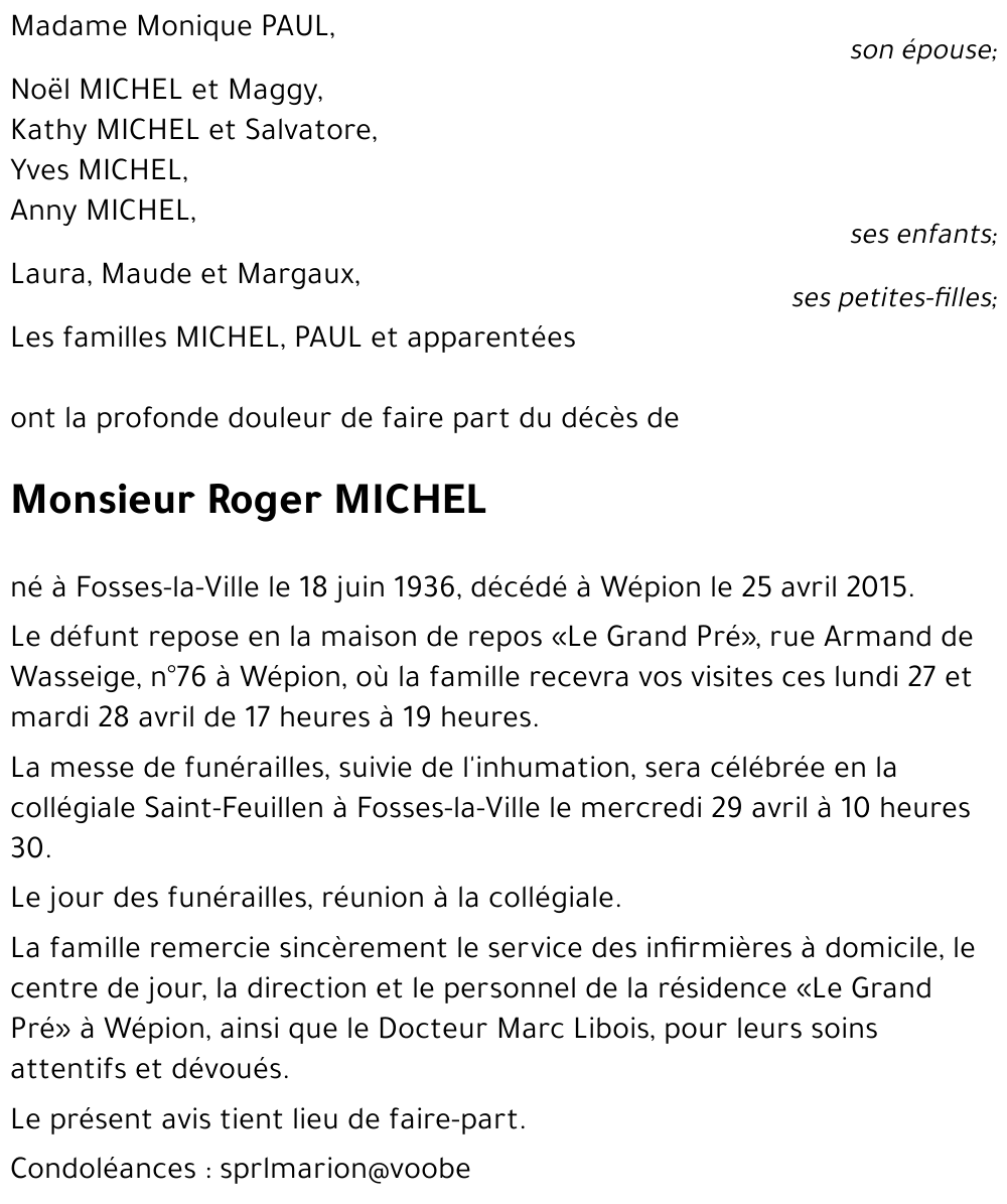 Roger MICHEL