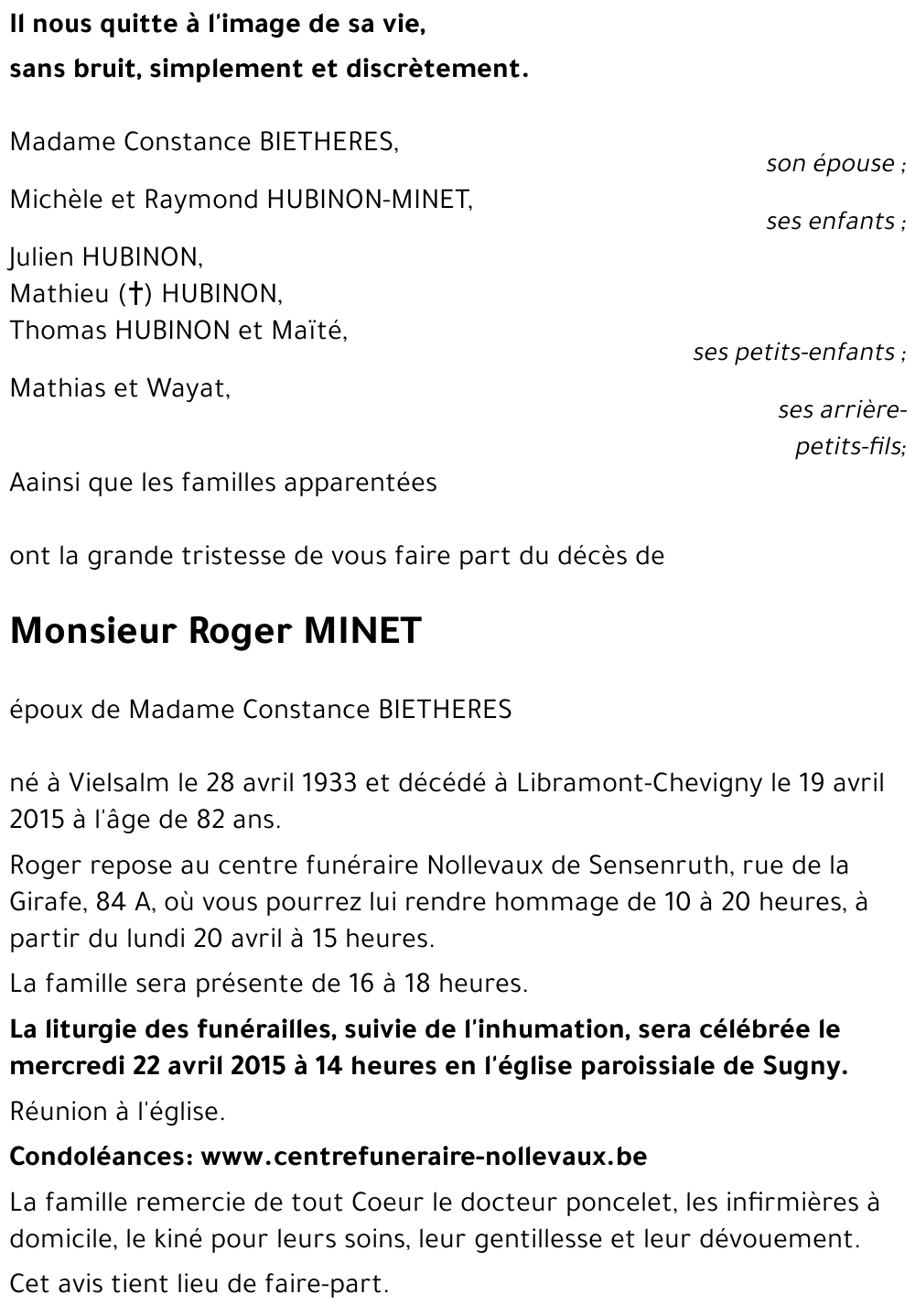 Roger MINET