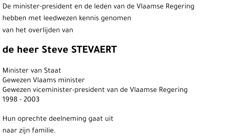 Steve Stevaert