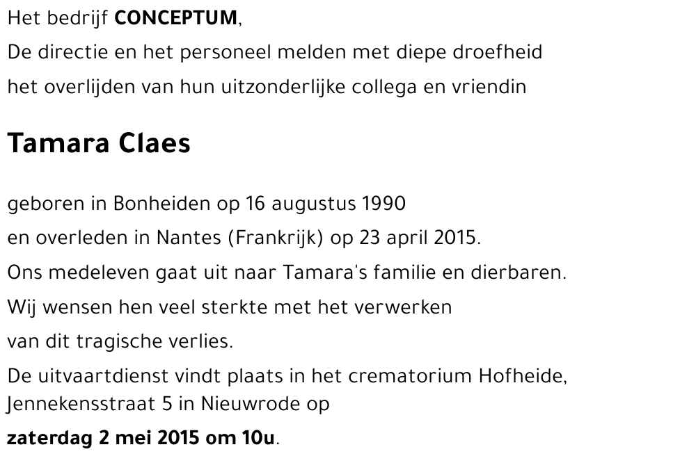Tamara Claes